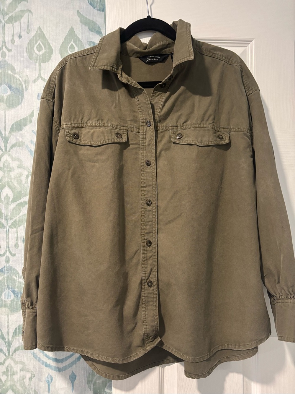 & Other Stories Olive Button-Down Workwear shirt